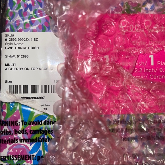 COPY - NWT Lilly Pulitzer Trinket dish Multi Cherry on top - Picture 8 of 12
